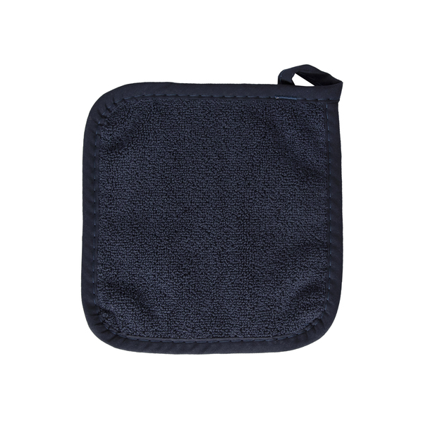 Ritz Classic Solid Pot Holder 100% Cotton Terry Navy Blue 32507